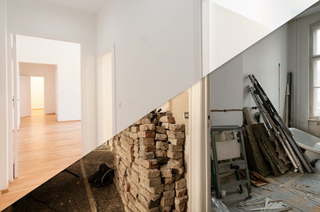 Entreprise demolition bruxelles belgique interieur mur faux plafond electricite