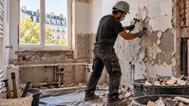 Een badkamer afbreken: de stappen en de fouten die u moet vermijden
