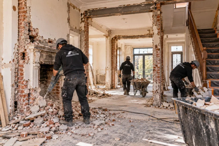 Binnenafbraak van woningen in Brussel