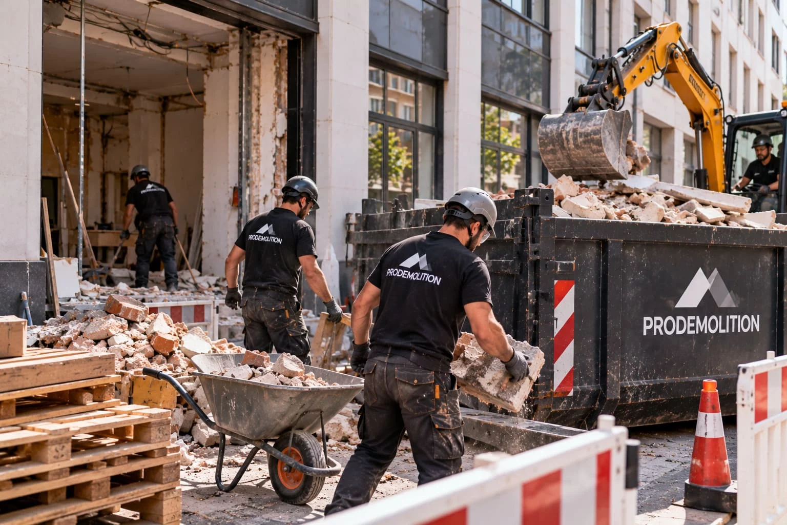 Demolition and waste removal for building professionals