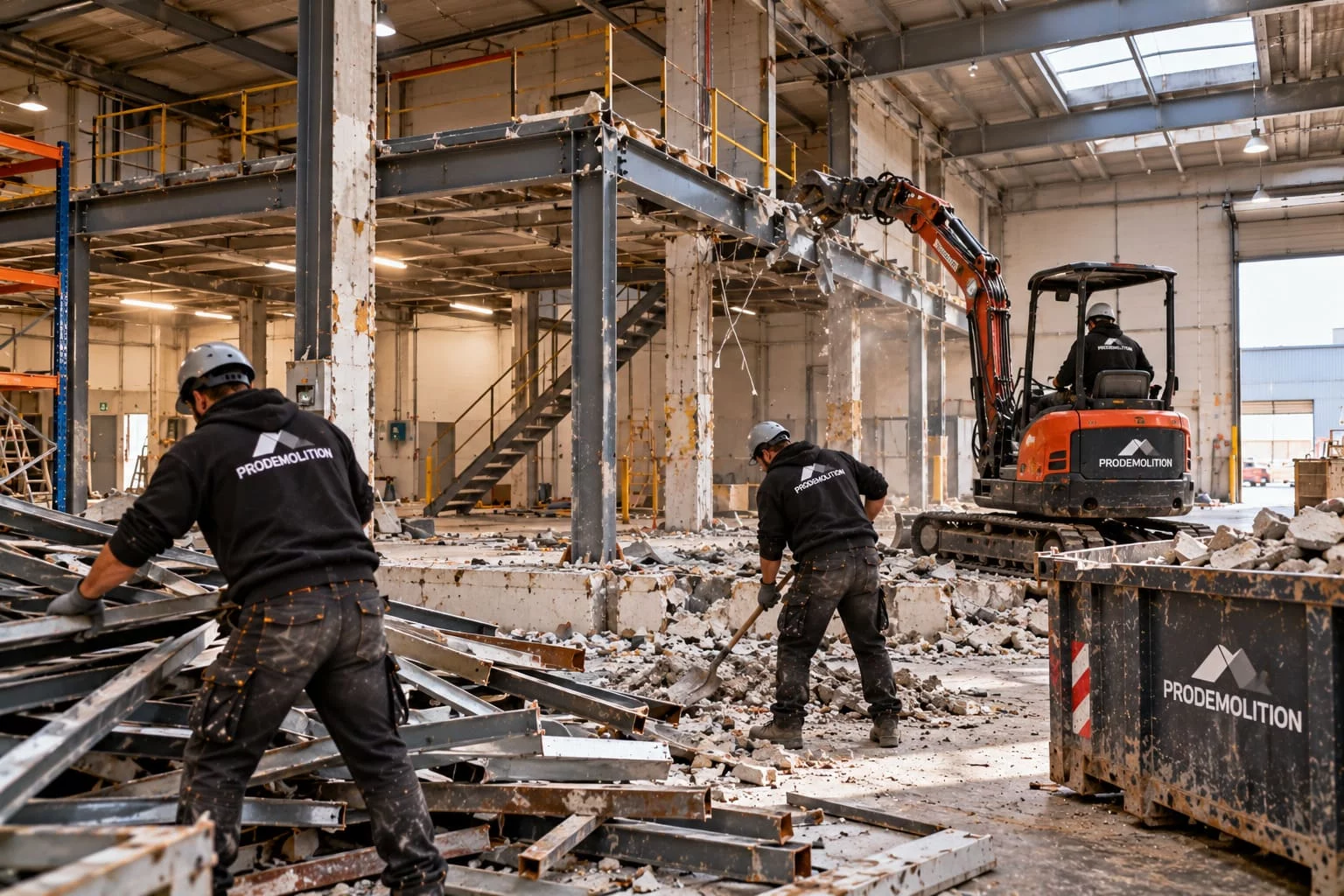 Industrial strip-outs: warehouses, workshops, sheds