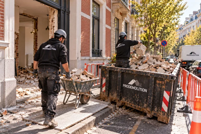 Ophaling en afvoer van puin in Brussel