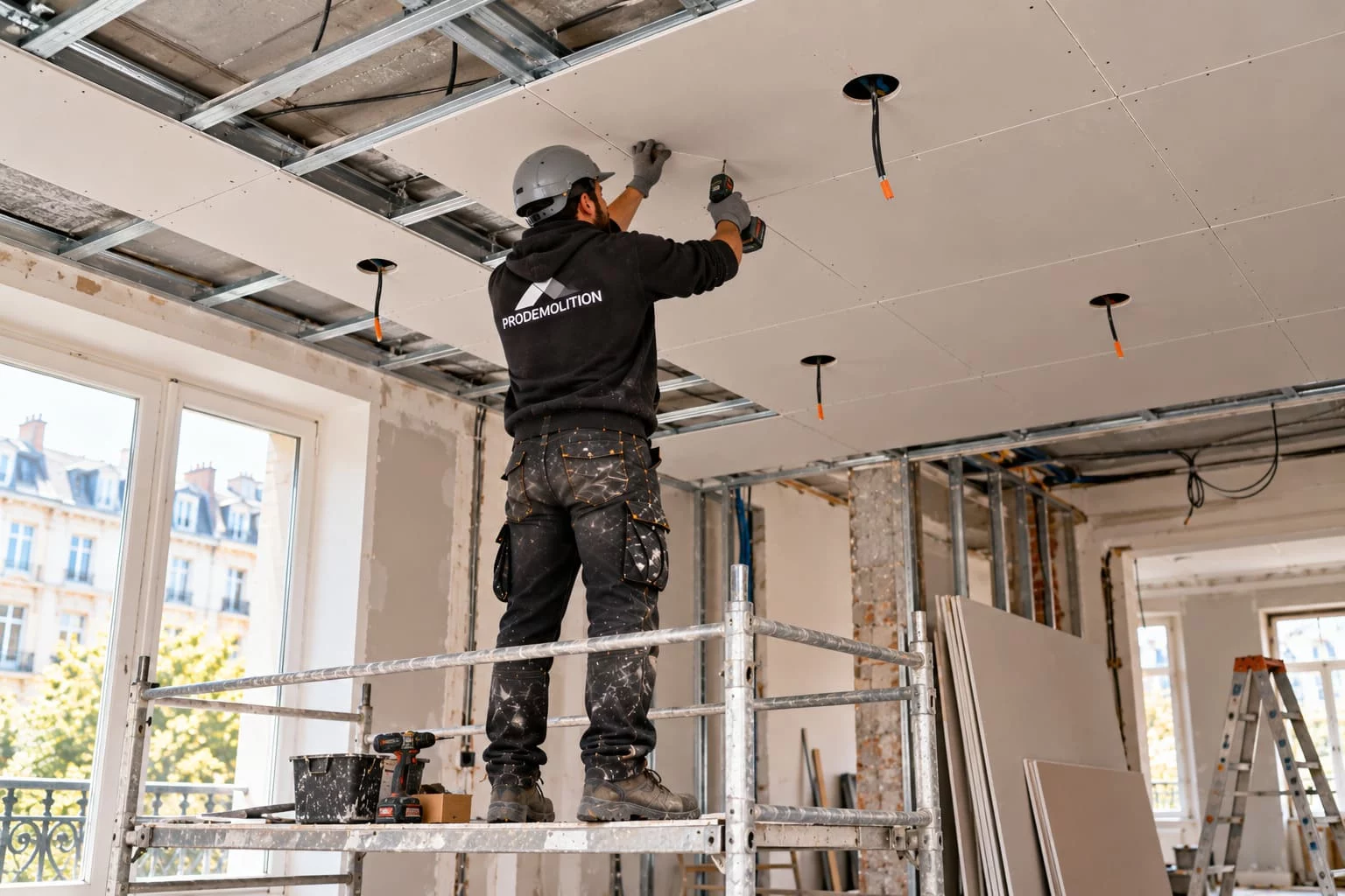 Suspended ceiling installation