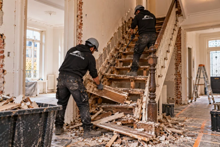 Demontage en afbraak van trappen