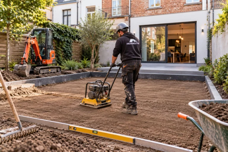 Tuinaanleg en nivellering van terreinen